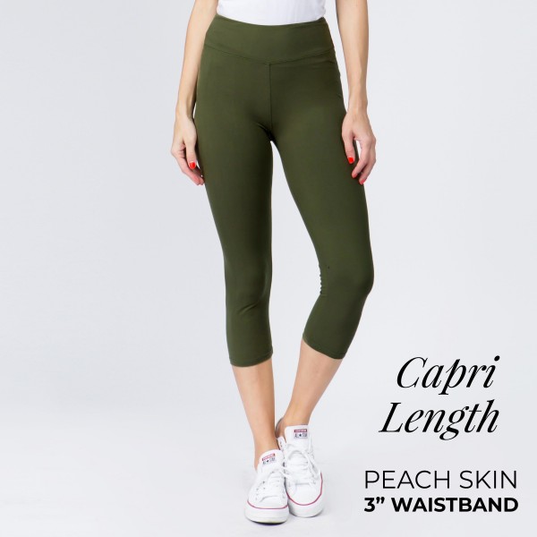 Wholesale mix Brand peach skin capris seamless chic must have every wardrobe li