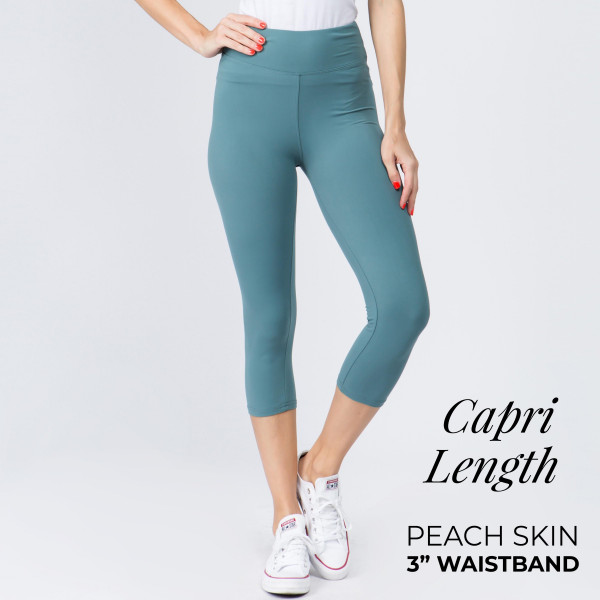 Wholesale mix Brand peach skin capris seamless chic must have every wardrobe li