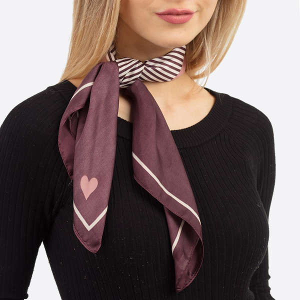 Wholesale color block triangle striped bandana scarf neckerchief Polyester