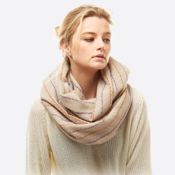 Wholesale herringbone print infinity scarf W L Polyester