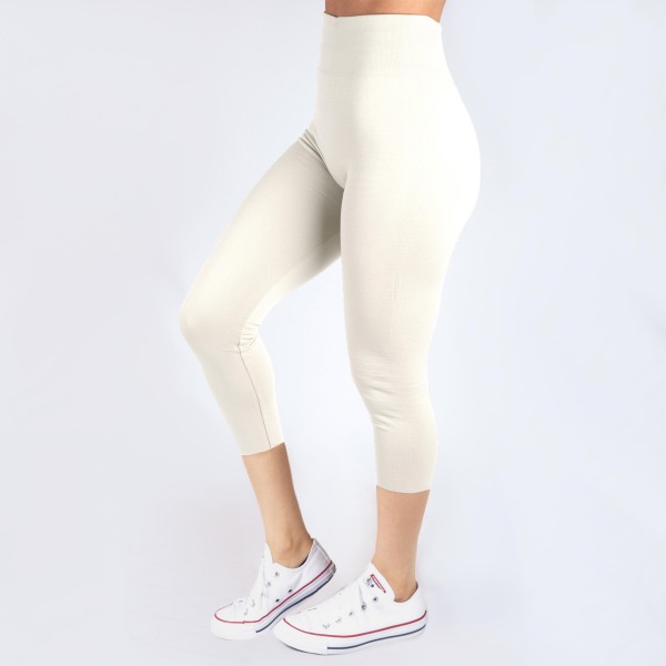 Wholesale kathy Mix white summer weight capris seamless chic must have every wa
