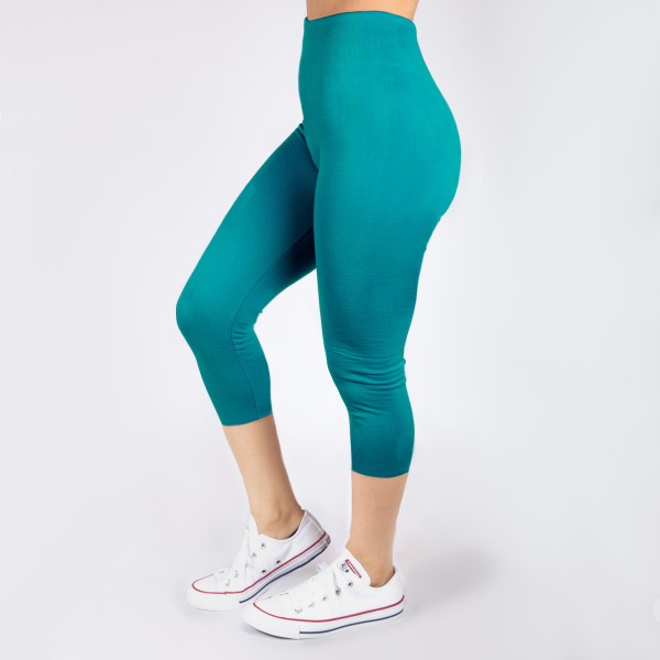 Wholesale kathy Mix dark teal summer weight capris seamless chic must have ever
