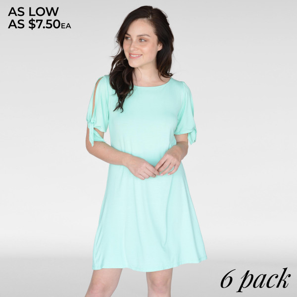 Soft, stretchy knit fabric sculpts this sweet and charming shift dress
