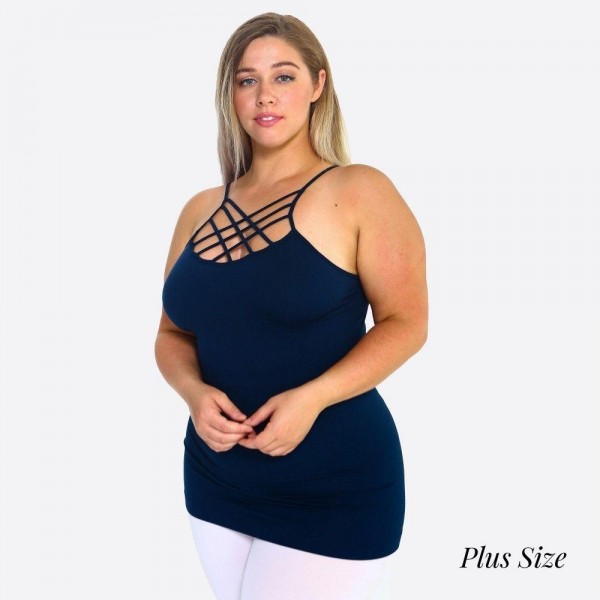 Wholesale summer must have here sexy cami top spaghetti straps sleeveless criss