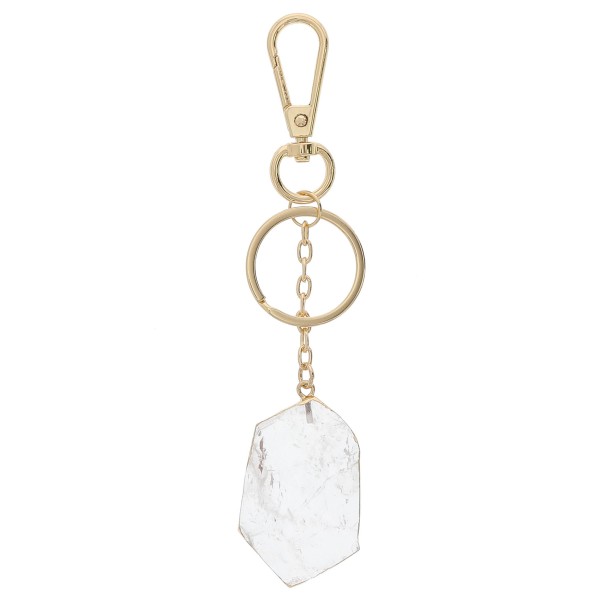 Wholesale clear Quartz keychain holder