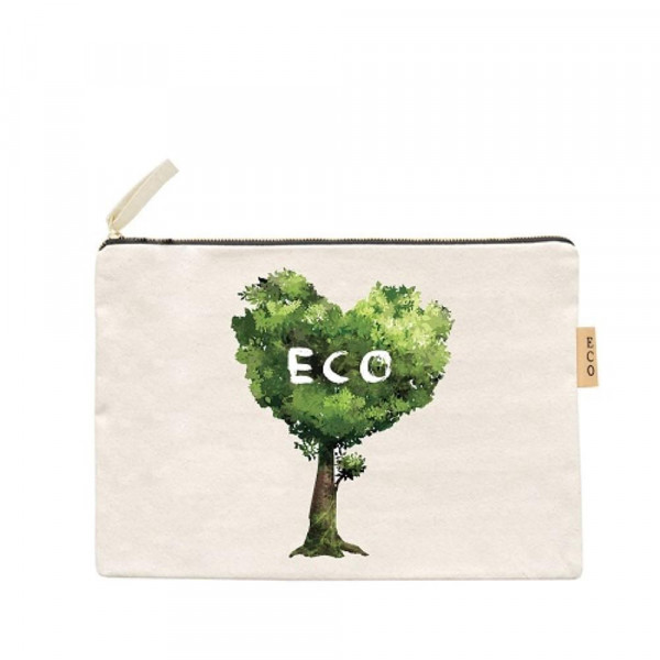 Wholesale canvas zipper pouch Eco Cotton