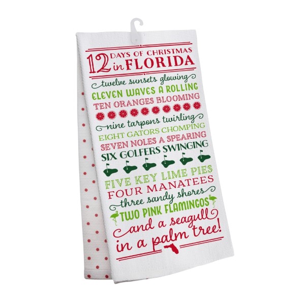 wholesale days christmas florida tea towel open cotton all artwork lyrics copyr - 12 Days Of Christmas Lyrics wholesale days christmas florida tea towel open cotton all artwork lyrics copyr - 12 Days Of Christmas Lyrics