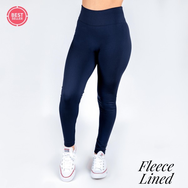 Wholesale kathy Mix navy fleece lined leggings seamless chic must have every wa