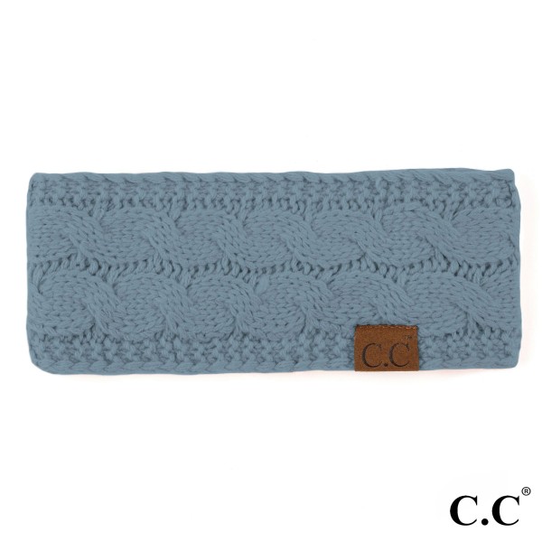 Wholesale hW Solid cable knit C C headwrap circumference acrylic