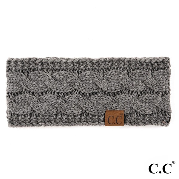 Wholesale hW Solid cable knit C C headwrap circumference acrylic