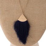 Wholesale gold necklace soft thread tassel pendant