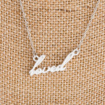 Wholesale gorgeous long metal loved Necklaces everyday wear Approximate pendant