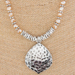 Wholesale enjoy gorgeous chain beaded necklace double drop pendants Approximate