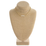 Wholesale faceted beaded necklace faux pearl accent