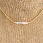 Wholesale faceted beaded necklace faux pearl accent