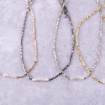 Wholesale faceted beaded necklace faux pearl accent