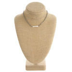 Wholesale faceted beaded necklace faux pearl accent