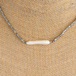 Wholesale faceted beaded necklace faux pearl accent