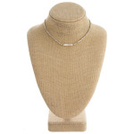 Wholesale faceted beaded necklace faux pearl accent