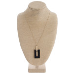 Wholesale fur faux leather snakeskin metal square encased pendant Pendant overal