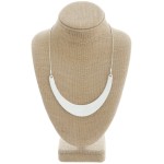 Wholesale modern metal bib statement necklace withy extender
