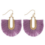 Wholesale gold fishhook earring fanned tassel
