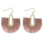 Wholesale gold fishhook earring fanned tassel