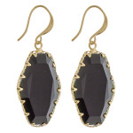 Wholesale long fishhook earring resin crystal Approximate