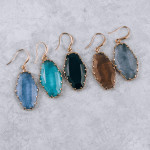 Wholesale long fishhook earring resin crystal Approximate