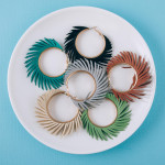 Wholesale feather inspired hoop earrings diameter