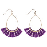 Wholesale dainty teardrop earrings tassel details gold accents
