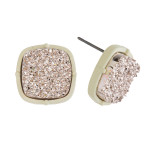Wholesale druzy stud earrings diameter