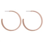 Wholesale flat matte open hoop earrings diameter