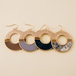 Wholesale hammered metal snakeskin earrings wire wrapped details diameter