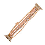 Wholesale interchangeable beaded stretch watch band smart watches faceted bead d