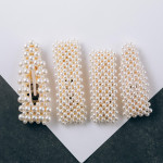Wholesale gold hair clip pearl beaded details
