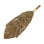 Wholesale feather inspired hair pin cork details