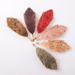 Wholesale feather inspired hair pin cork details