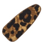 Wholesale faux fur leopard print hair clip