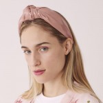 Wholesale do everything Love brand oversized knotted PU headband One PU