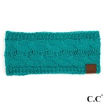 Wholesale c C HW Cable knit headwrap Acrylic One fits most
