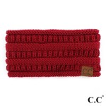 Wholesale c C HB Solid ribbed ponytail headband Acrylic One fits most