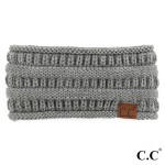 Wholesale c C HB Solid ribbed ponytail headband Acrylic One fits most