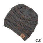 Wholesale hAT Cable knit confetti print C C beanie acrylic Matches MB G SF