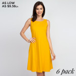 Wholesale adorable line dress sleeveless silhouette two side pockets carrying l