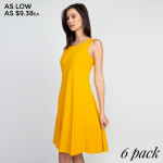 Wholesale adorable line dress sleeveless silhouette two side pockets carrying l