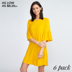 Wholesale adorable peplum sleeve dress will be wardrobe staple wear casual coff