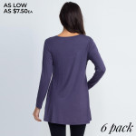Wholesale cute pullover top eye catching criss cross strap v neckline s under s