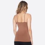 Wholesale women s solid seamless triple criss cross camisole o Scoop neck o Uniq