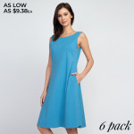 Wholesale adorable line dress sleeveless silhouette two side pockets carrying l